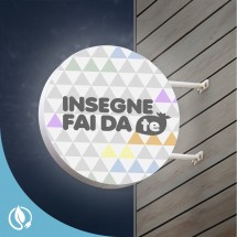 Banner luminoso rotondo