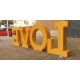 Lettere d'amore giganti con luce