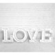 Lettere d'amore giganti con luce