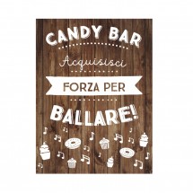 Poster di matrimonio di Candy Bar