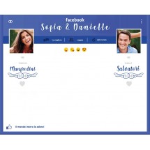 Photocall di matrimonio su Facebook