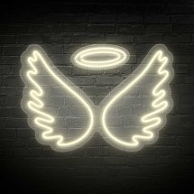 Ali d'angelo al neon